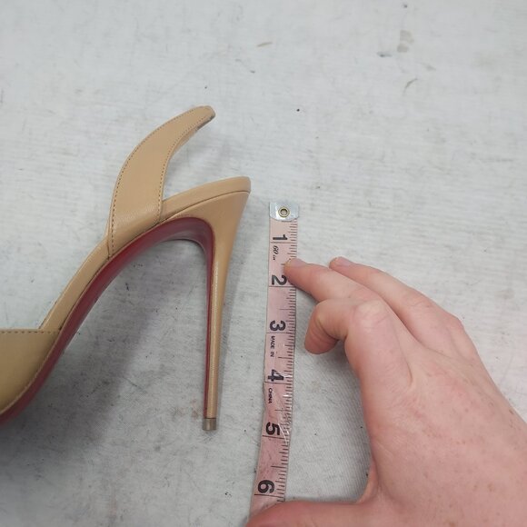 CHRISTIAN LOUBOUTIN Apostropha Nude Slingback Pump - Picture 7 of 13